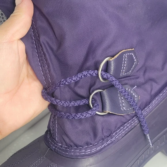 VTG Sorel Women's 5 Purple Winter Snow Boots Felt Liner Insulated Waterproof - Picture 5 of 16